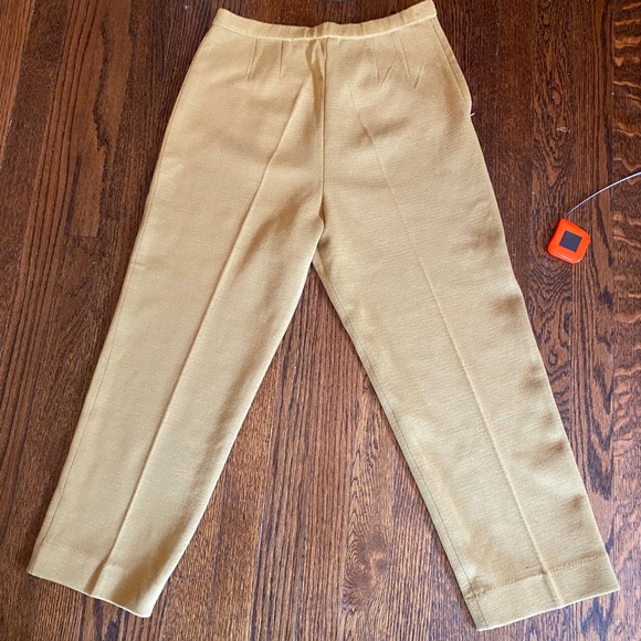 Vintage Mustard Knit Pants - Picture 4 of 5